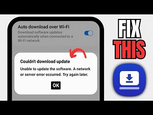 How To Fix Unable To Update The Software A Network Or Server Error Occurred