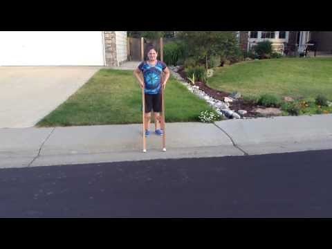 Stilt walking tutorial
