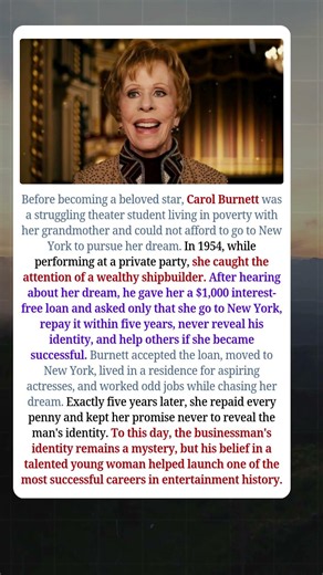 Carol Burnett’s Incredible True Story