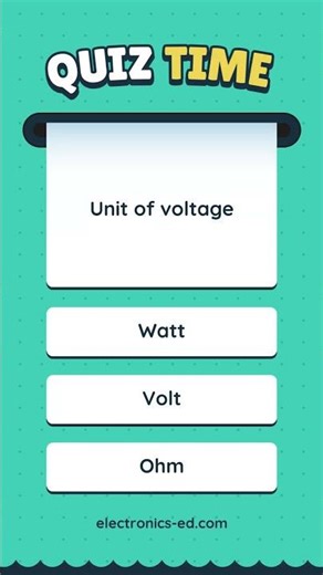 Unit of Voltage #shorts