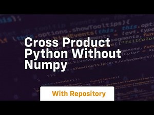 cross product python without numpy