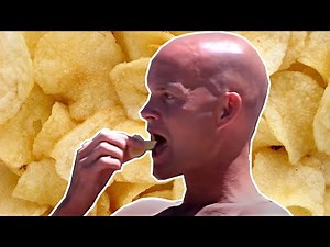 Man is Addicted to Potato Chips