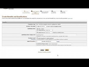Amazon Webstore Creating a Buy One Get One or External Benefits Promotion