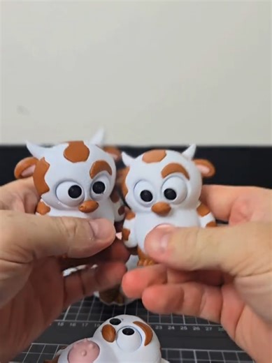 Betsy the rolly eyed cow comes charging. grab one today or collect the whole herd. #cooltoy #betsy #imaginative #toys #3dprinting
