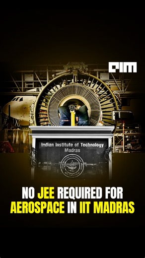 IIT Madras just did something unexpected as they launched an online BS in Aeronautics and Space Technology, where you do not need JEE to apply! If you finished Class 12 with Physics and Maths, you are eligible. It is fully online, flexible, and designed for anyone who wants to get into aerospace without the traditional IIT route. Follow @aim.media.house for more such updates! . . . . . . . . . . #IITMadras #AerospaceEngineering #JointEntranceExam #IndianInstituteofTechnology #IndianEducation [ho