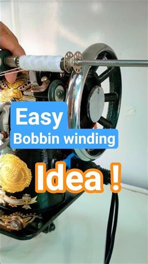 Easy bobbin winding idea! #sewing #sewingtips #sewingtutorial #sewinghacks