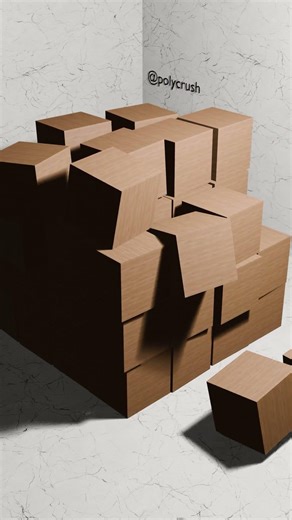 Wood Block Hit Simulation Blender