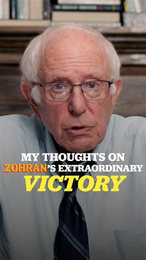 Zohran Kwame Mamdani won an extraordinary victory last night. Here are some of my thoughts: | Bernie Sanders