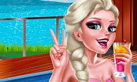 Ice Queen Pool Day - Un jeu de filles gratuit sur GirlsGoGames.fr