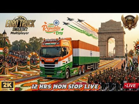 🟢ETS 2 லைவ் | 12 Hrs. Non Stop Live |TNL Multiplayer Chill Gameplay | தமிழ் #ets2 #tnl #tmp #live