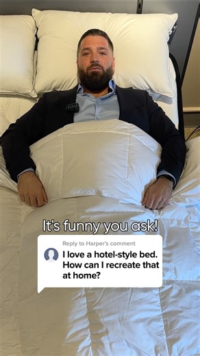 1.8K views | I love a hotel-style bed. How can I recreate that at home? Just got back from vacation and still dreaming of that hotel bed? You’re not alone! ‍ Our sleep expert shares how to recreate that crisp, cloud-like comfort.. right at home!  #SleepCountryCanada #SleepWell #Hotelbed | Sleep Country Canada | Facebook