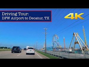 Texas Driving Tour: DFW Airport to Decatur 4K