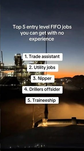 Top 5 FIFO Jobs You Can Get With NO Experience 💼✈️ #fifo #noexperiencejobs #mining #mininglife
