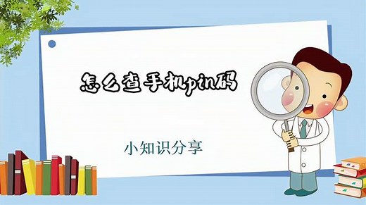手机怎么查pin码，看完就懂