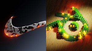 Blender必看的6个渲染出惊艳logo的方法（中英文字幕）