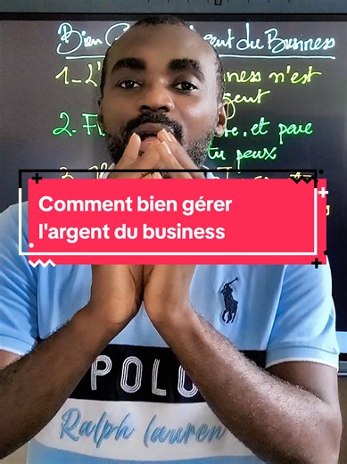 Comment bien gérer l'argent du business ? #vincentkadio #argent #business #gestion