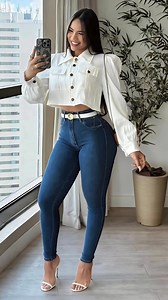 ✨ A calça jeans é peça-chave da mulher elegante: com colete, transmite atitude; com camisa, equilíbrio e poder; com blazer, sofisticação; com regata, estilo casual refinado; e com blusa básica, simplicidade chique. Inspire-se e transforme seu dia a dia com combinações que nunca saem de moda! 💎#ModaFeminina #MulherElegante #jeans #LookDoDia #Moda2025 #calçajeans #PoderFeminino | Novae EBela