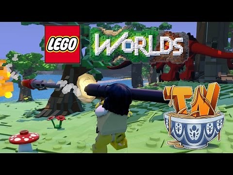 Lego Worlds : A Dragon, Bazooka, Dynamite, And An Angry Goat!