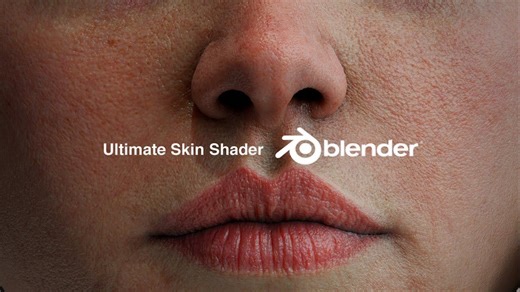 Blender插件：一键生成真实人物皮肤着色器材质贴图预设插件 Globalskin – Ultimate Skin Shader（10551）