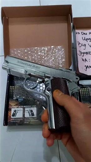 Ready stock unit Airgun Colt Defender WG 321 black, crome, powder coating full upgrade / Big valve