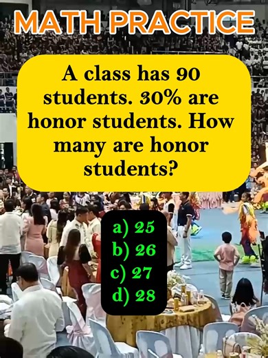 Calculating Honor Students in a Class of 90