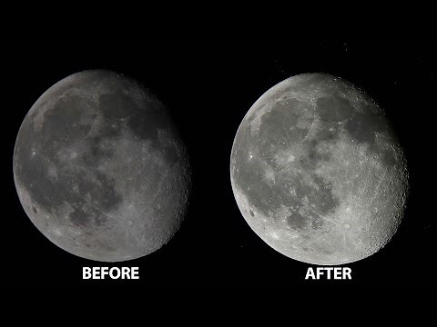How I Stack My Moon Frames to Get A High Quality Moon Image