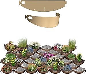 Dirt Locker Erosion Control Hillside Planters, 20-Pack-Brown—DIY-Raised Garden Bed Terracing Kit for Steep Slopes, 25°-35°-Geogrid Water Retention Planting Stabilizer-Retaining Wall Compatible