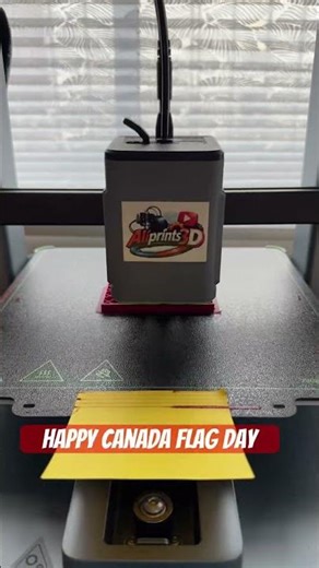 Celebrating Canada’s Flag Day with a 3D Print 🇨🇦 #canada #canadaflag #canadaday2026 #3d