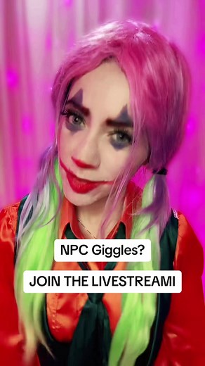 NPC GIGGLES? 🤡🍭💔 #clown #livestream #streaming #npc #ai
