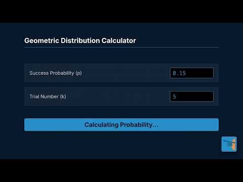 Geometric Distribution Calculator — How to Use It | Engineering Tool