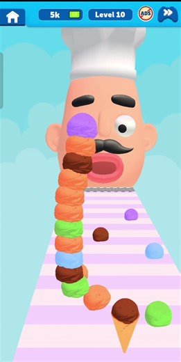 Stacky Ice Cream Runner Gameplay #shorts #icecream