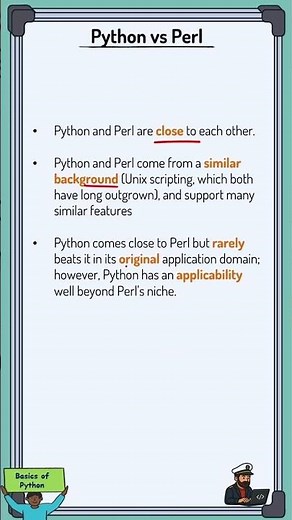 Python vs Perl | Is Python Better? | Shorts | Captain Codeplay