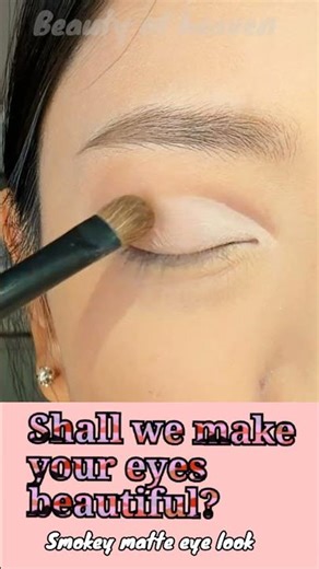 Smokey Matte Eye Look Tutorial #makeuptutorial #shorts #eye