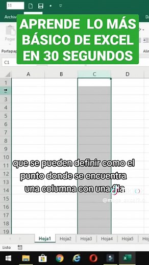 Aprende con nosotros Excel 🖥️básico #Excel #exceltips #exceltrucos #tuto #excelbasico #excelpara #excelparaprincipiantes #microsodtexcel