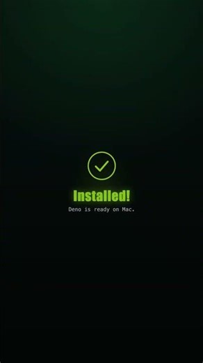 Install Deno on Mac