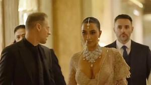 21K views · 10K reactions | Keeping up with Kim Kardashian’s (@kimkardashian) jaw-dropping Indian diva look at Anant-Radhika Shubh Ashirwad function. #ARWeddingCelebrations #CosmoIndia #CosmopolitanIndia | Cosmopolitan India | Facebook