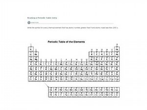 ALEKS - Reading a Periodic Table entry - Example 1