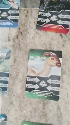 my dinosaur cards collection