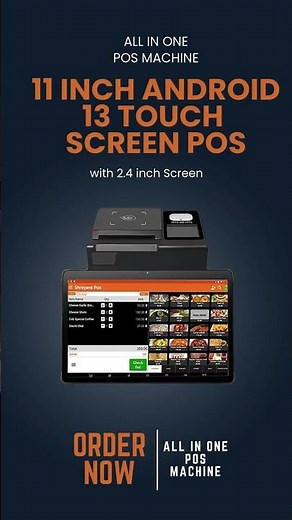SHREYANS 11inch Android 13 Touch Screen Pos Terminal Retail Shop Mini Desktop All in One Pos Machine