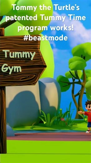Follow along with Tommy the Turtle’s Tummy Time program to get your kids workout in!