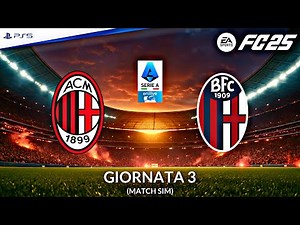 AC Milan - Bologna | Serie A 2025/26 (Match Sim) | FC 25