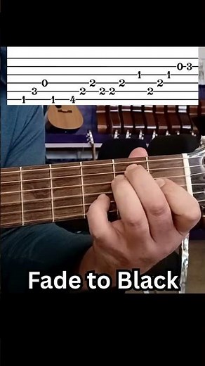 Fade to Black Metallica Guitar Tutorial