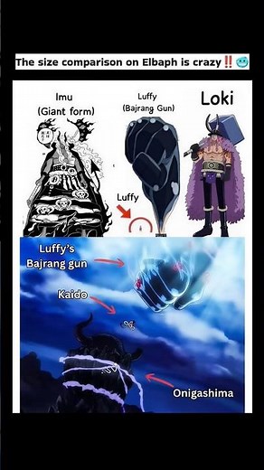 #one piece size comparison in anime #anime # #onepiece