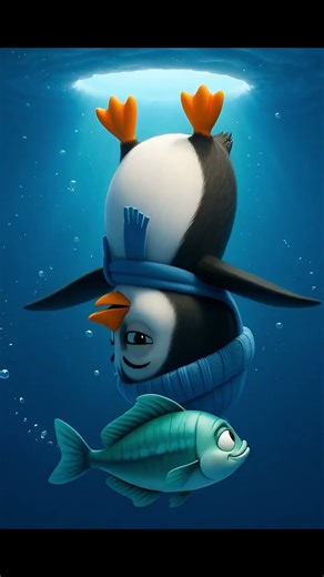 Baby Penguin Tries to Catch a Fish… and Fails Hilariously! 🐧🤣