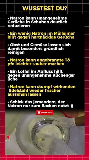 7 Geniale Natron-Tricks, Die Fast Niemand Kennt 🧂🤯