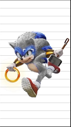 Sonic the hedgehog + Knuckles the echidna + Black Panther =💀|| Fusion art || #shorts #youtubeshorts