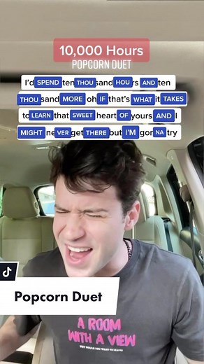 10,000 Hours Popcorn Duet Challenge! Can You Sing the Whole Thing?