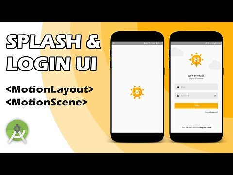 Animated Splash & Login UI using Motion Layout (With Source code)