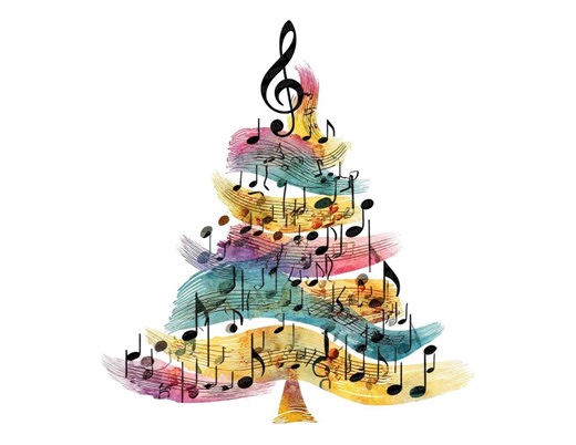 Christmas Tree PNG Clipart, 12x Colorful Music Trees Clip Art Set, Printable Digital Download, Transparent Background PNG for Holiday Crafts - Etsy
