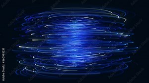 Spinning Lines Background/ 4k animation of an abstract slow motion technology background of spinning lines